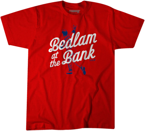 Bryce Harper Shirt, Bedlam At The Bank Shirt, MLB Shirt, MLB Hoodie, MLB Custom Clothing
